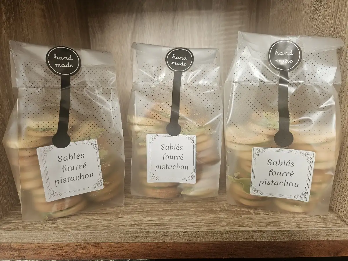 Sablés fourrés pistachou